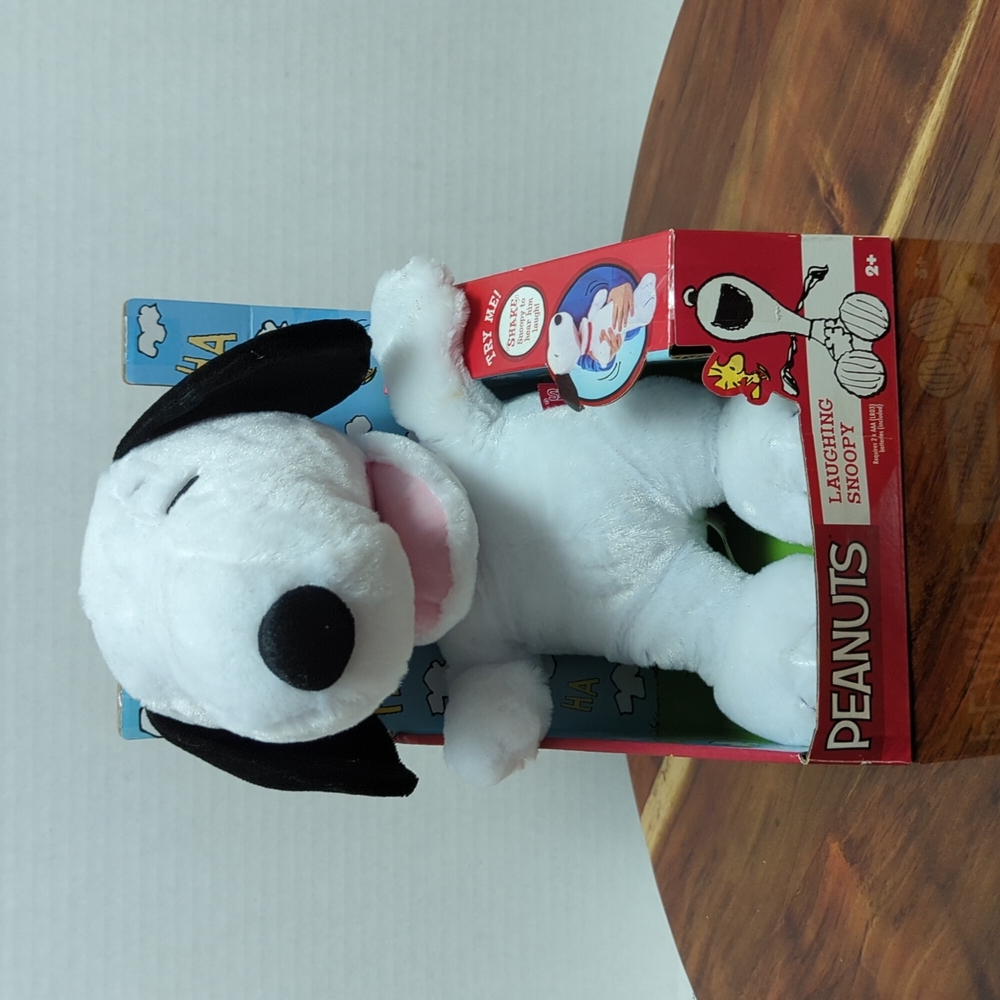 Laughing. Snoopy
